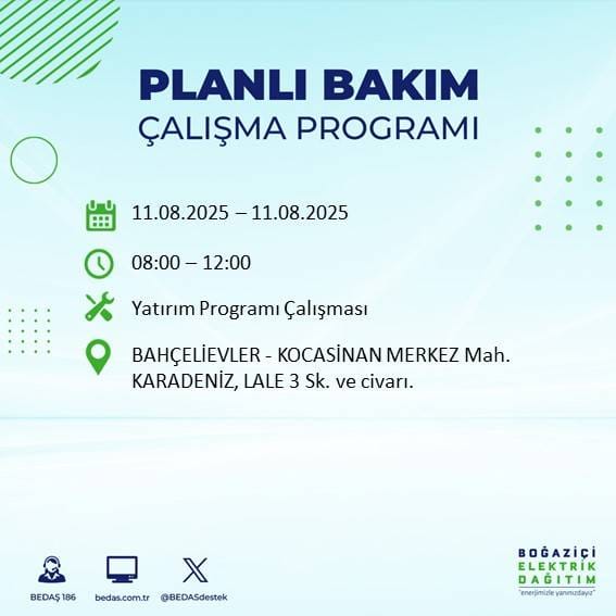 Bu gece yarısından itibaren başlıyor: İstanbul'un 22 ilçesi karanlığa gömülecek 58