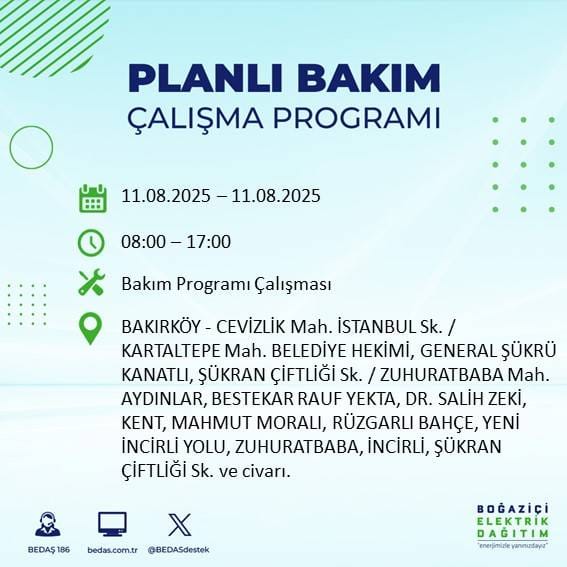 Bu gece yarısından itibaren başlıyor: İstanbul'un 22 ilçesi karanlığa gömülecek 53