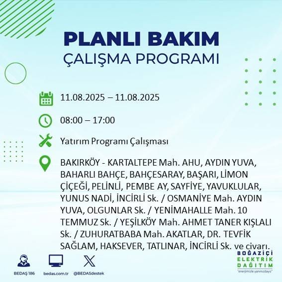 Bu gece yarısından itibaren başlıyor: İstanbul'un 22 ilçesi karanlığa gömülecek 56