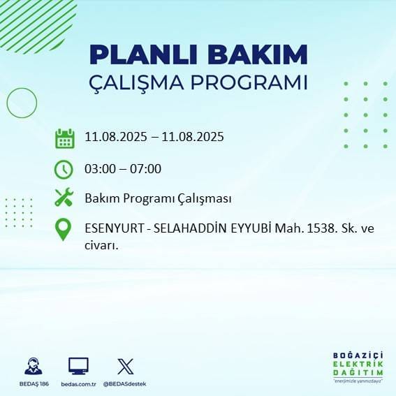 Bu gece yarısından itibaren başlıyor: İstanbul'un 22 ilçesi karanlığa gömülecek 34