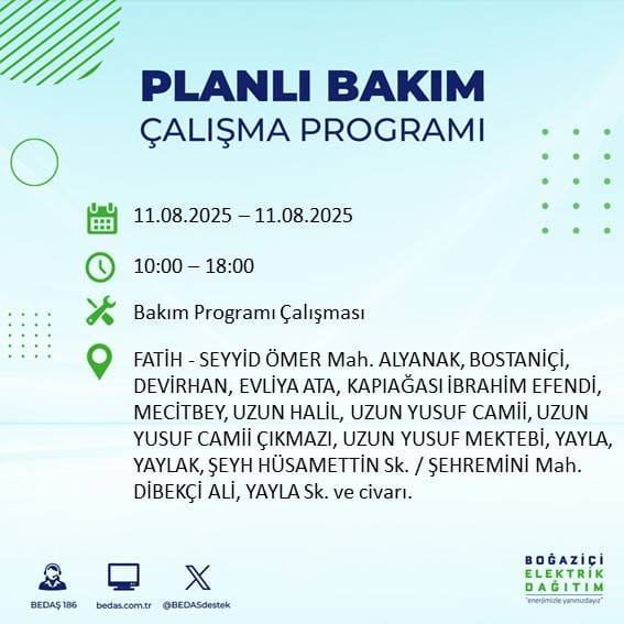Bu gece yarısından itibaren başlıyor: İstanbul'un 22 ilçesi karanlığa gömülecek 29