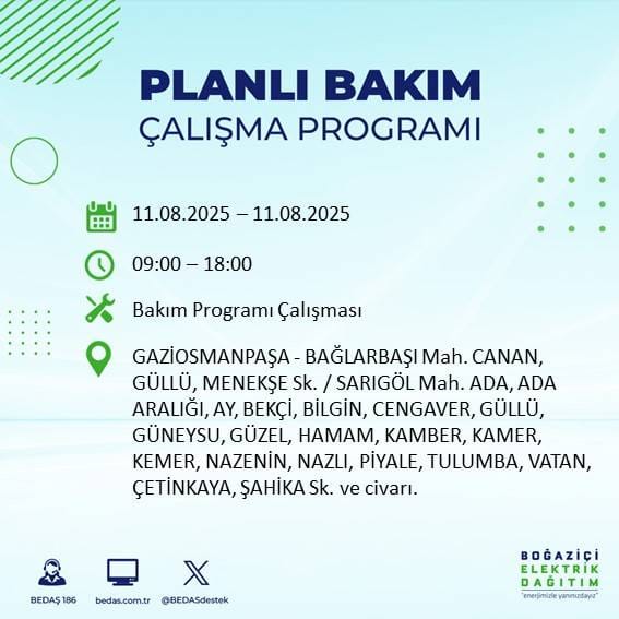 Bu gece yarısından itibaren başlıyor: İstanbul'un 22 ilçesi karanlığa gömülecek 25