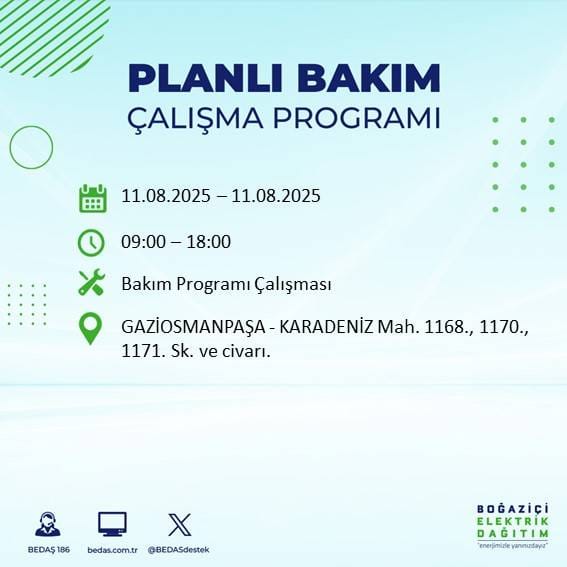 Bu gece yarısından itibaren başlıyor: İstanbul'un 22 ilçesi karanlığa gömülecek 26