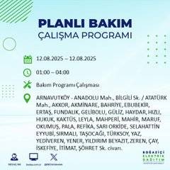 Bu gece İstanbul'da ışıklar söndürülüyor: Mahalle mahalle karanlık listesi açıklandı 14