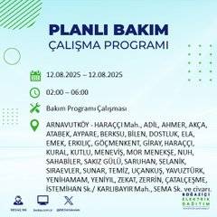 Bu gece İstanbul'da ışıklar söndürülüyor: Mahalle mahalle karanlık listesi açıklandı 55