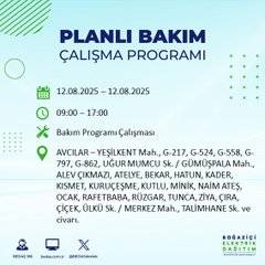 Bu gece İstanbul'da ışıklar söndürülüyor: Mahalle mahalle karanlık listesi açıklandı 43