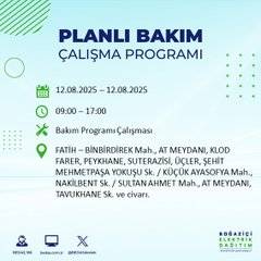 Bu gece İstanbul'da ışıklar söndürülüyor: Mahalle mahalle karanlık listesi açıklandı 19