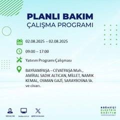 BEDAŞ açıkladı: 1 Ağustos’ta hangi bölgelerde elektrikler kesilecek? 14