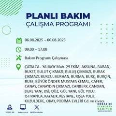 BEDAŞ duyurdu: 6 Ağustos'ta elektrik kesintisi yaşanacak bölgeler belli oldu 46
