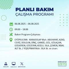 BEDAŞ duyurdu: 6 Ağustos'ta elektrik kesintisi yaşanacak bölgeler belli oldu 39