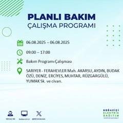BEDAŞ duyurdu: 6 Ağustos'ta elektrik kesintisi yaşanacak bölgeler belli oldu 33