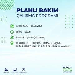 Planlı kesinti geliyor! İstanbul’da hangi ilçelerde elektrik olmayacak? 17