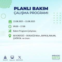 Planlı kesinti geliyor! İstanbul’da hangi ilçelerde elektrik olmayacak? 16