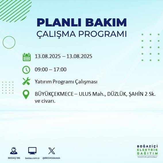 Planlı kesinti geliyor! İstanbul’da hangi ilçelerde elektrik olmayacak? 32