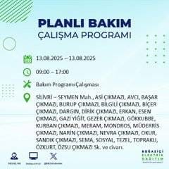 Planlı kesinti geliyor! İstanbul’da hangi ilçelerde elektrik olmayacak? 7