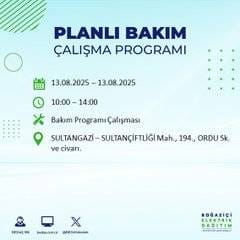 Planlı kesinti geliyor! İstanbul’da hangi ilçelerde elektrik olmayacak? 5