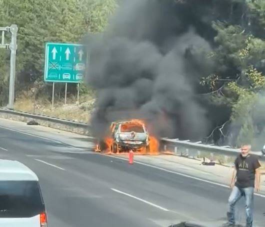 Adana'da otomobil alev aldı, yangın ormana sıçradı! 2