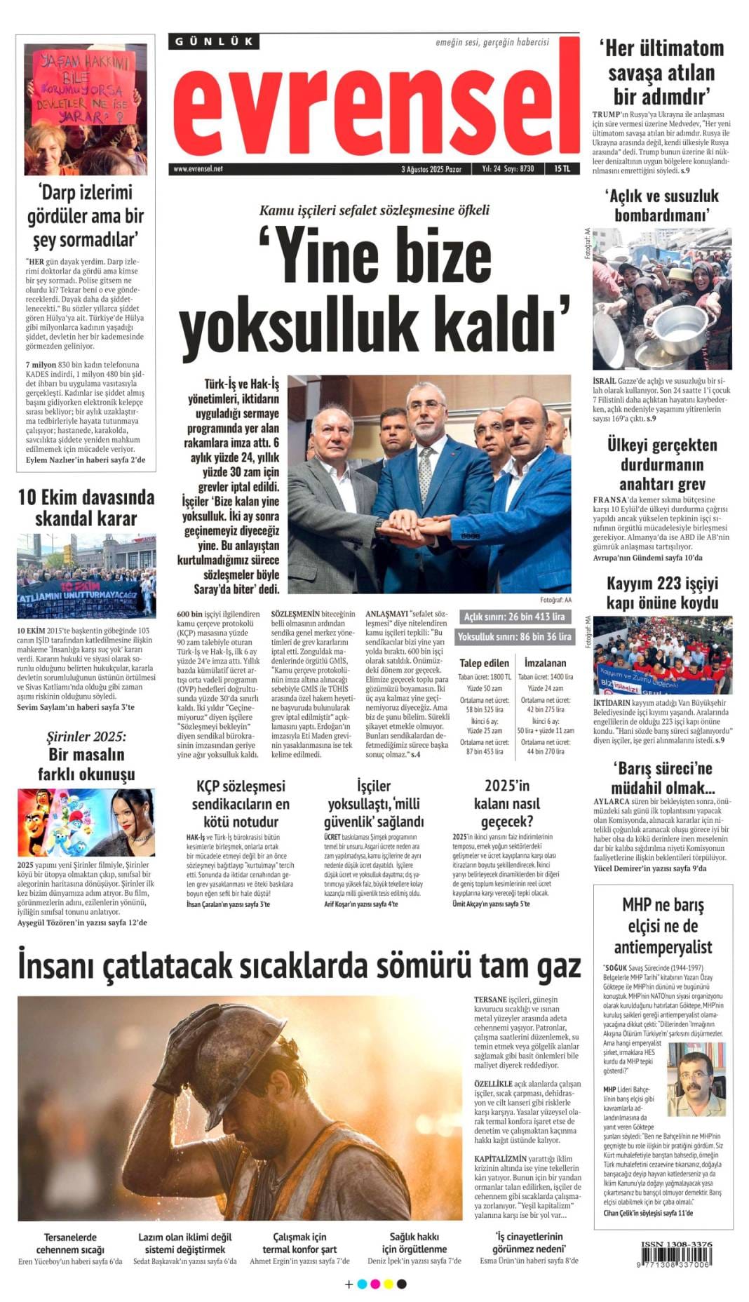 Günün manşetleri 12