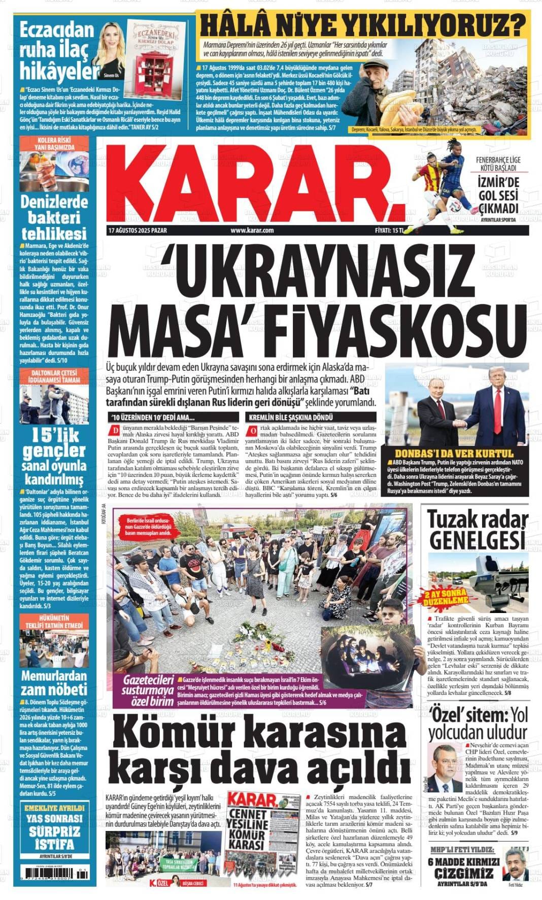 Türkiye yeni haftaya nasıl uyandı? İşte 18 Ağustos gazete manşetleri... 8