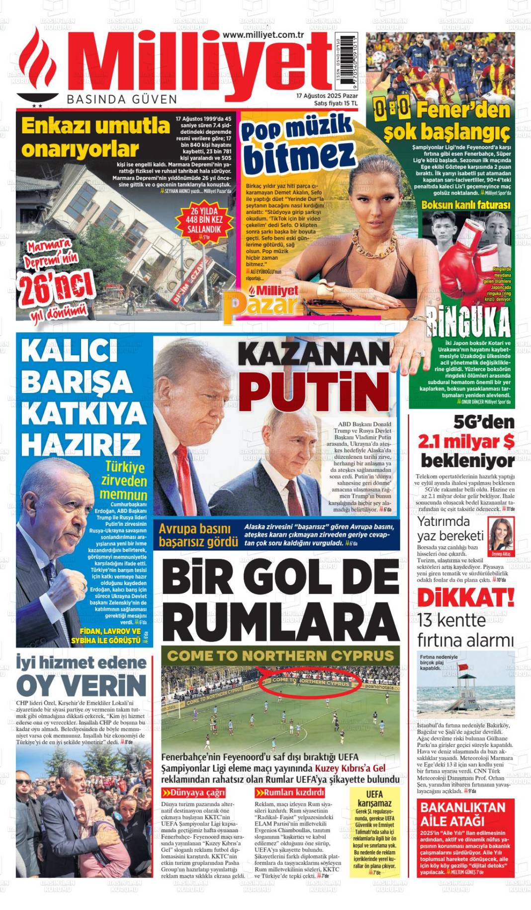 Türkiye yeni haftaya nasıl uyandı? İşte 18 Ağustos gazete manşetleri... 10