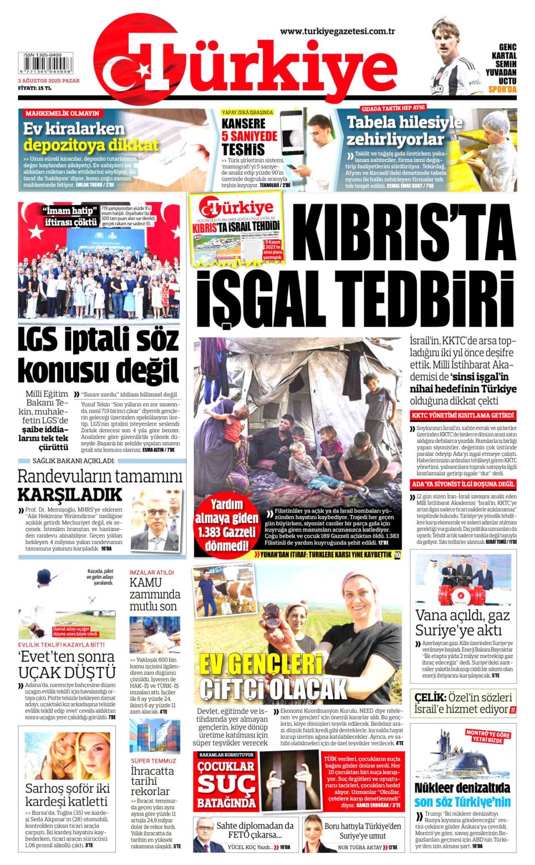 Günün manşetleri 3