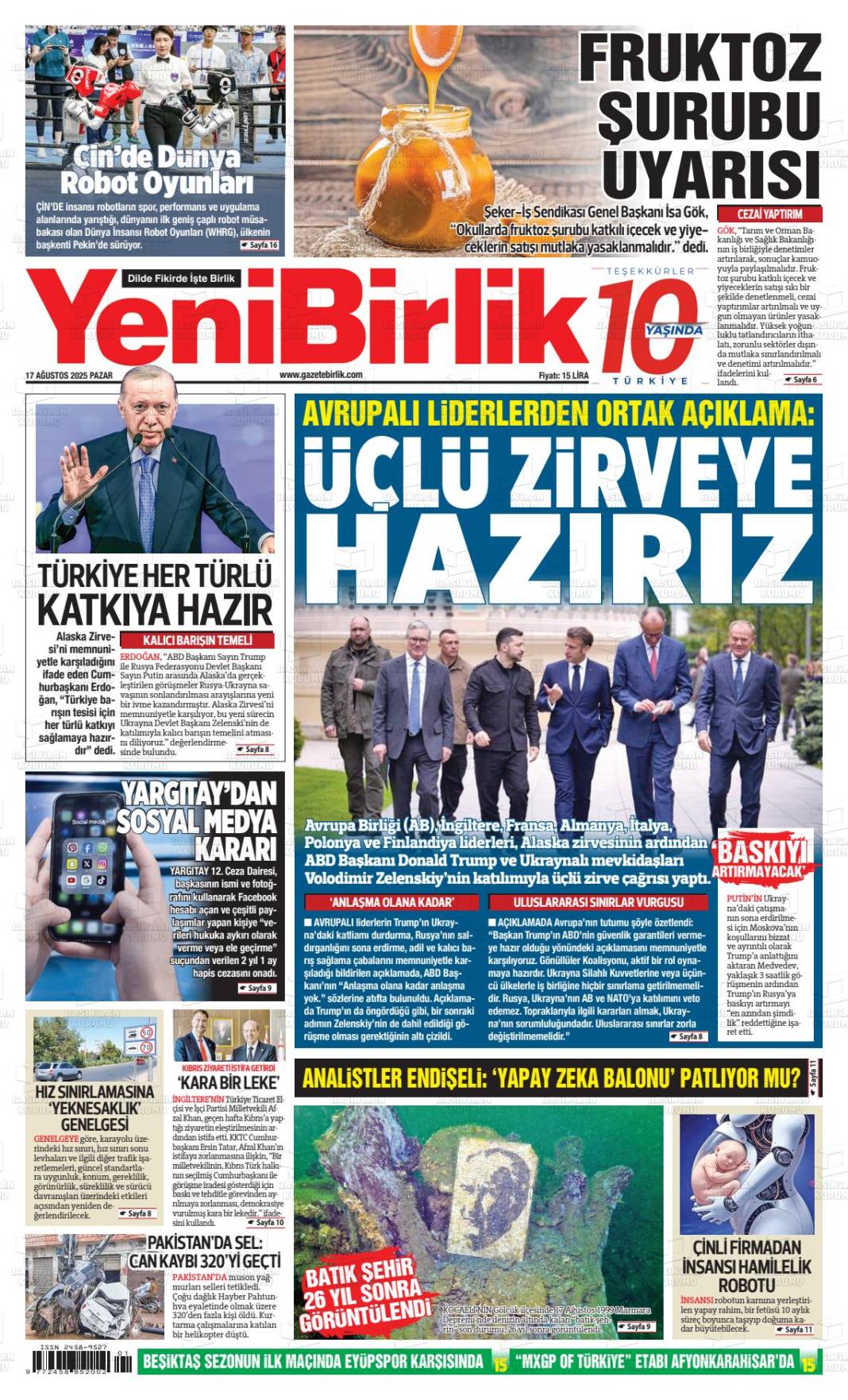 Türkiye yeni haftaya nasıl uyandı? İşte 18 Ağustos gazete manşetleri... 14