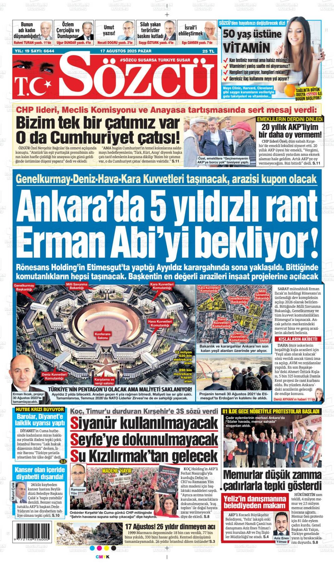 Türkiye yeni haftaya nasıl uyandı? İşte 18 Ağustos gazete manşetleri... 12