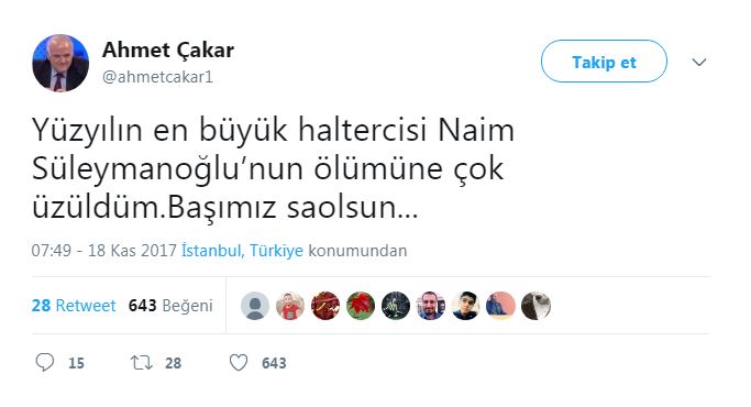 Naim Süleymanoğlu tüm Türkiye'yi çok üzdü: Spor, sanat ve siyaset d 16