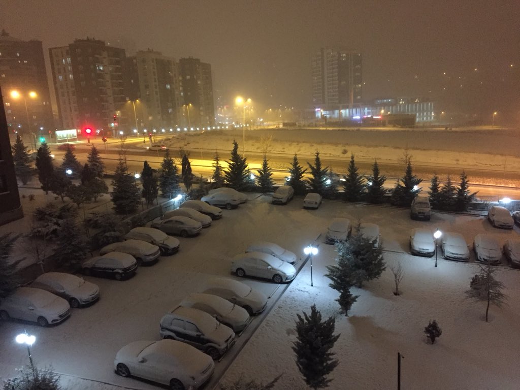 Ankara'ya ilk kar yağdı! 2