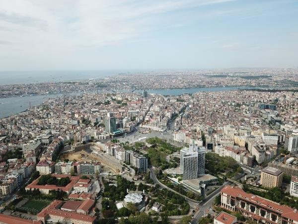 1 Mayıs'ta Taksim havadan böyle fotoğraflandı 1