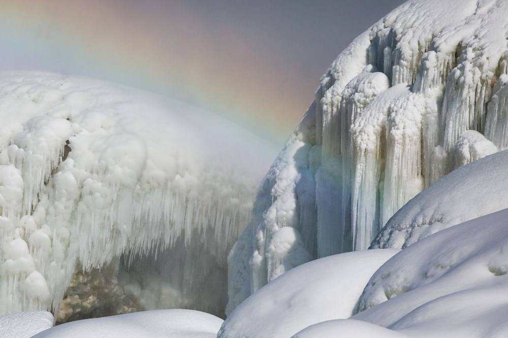 Niagara Şelaleleri aşırı soğuklar nedeniyle dondu 4