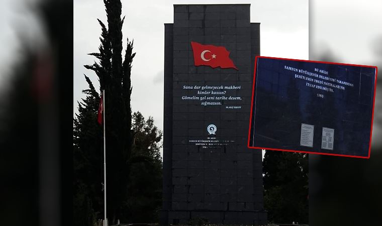 Yenilenen Şehitlik Anıtı'ndan Atatürk’ün adı çıkarıldı
