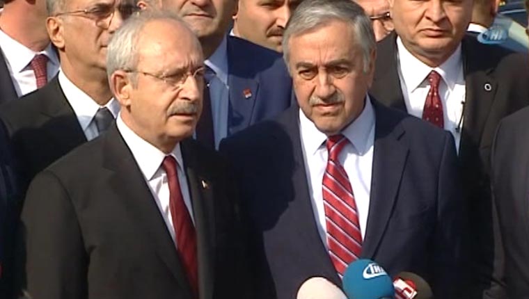 Kılıçdaroğlu ve KKTC Cumhurbaşkanı'ndan Baykal'a ziyaret