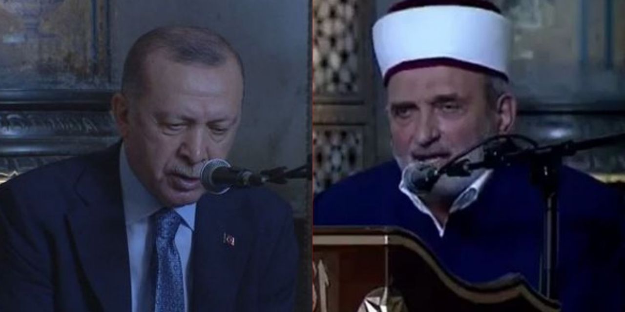 Atatürk'e 'zalim' ve 'kafir' dedi, Erdoğan dinledi