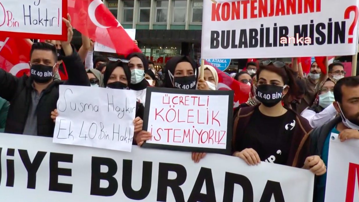 Atanamayan binlerce öğretmen Ankara'da buluştu: Ata bizi Erdoğan