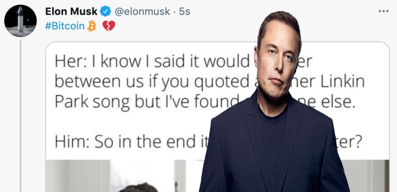 Elon Musk'ın kırık kalp emojisi Bitcoin'i tepe taklak etti