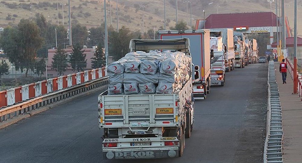Kızılay'ın yardım konvoyu depremden etkilenen Irak'a ulaştı
