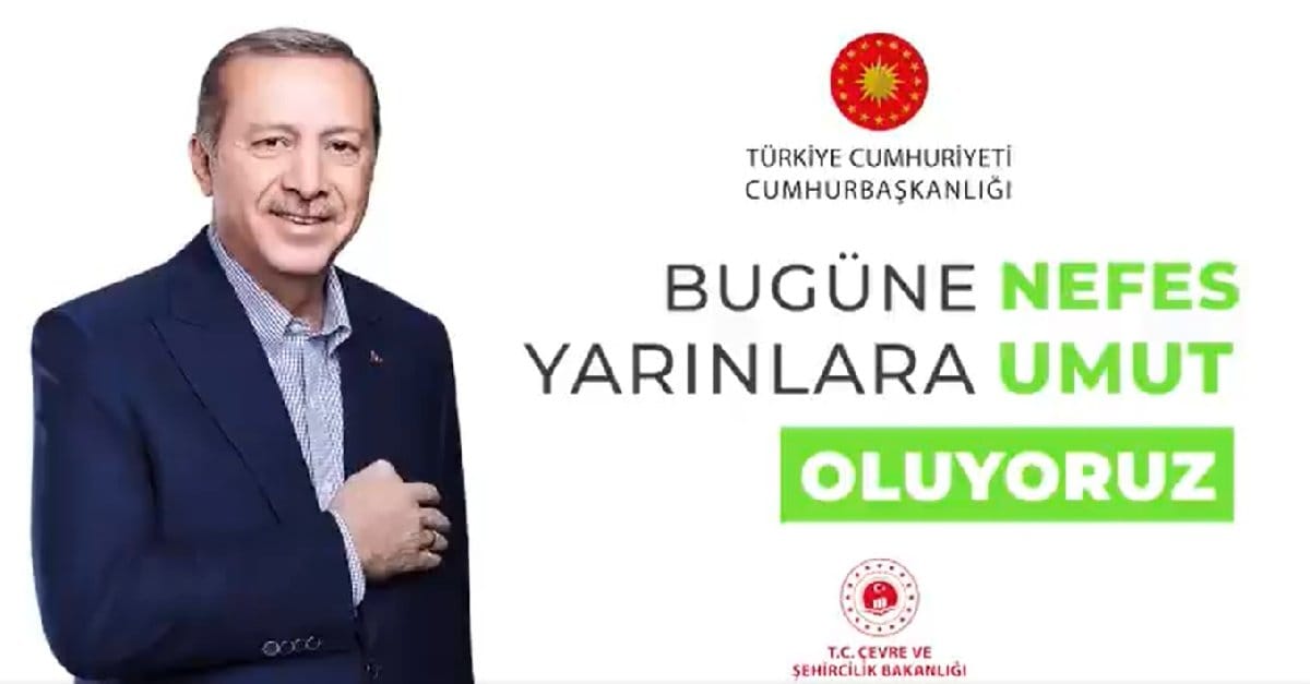 Erdoğan 'Çevre Günü' videosunda CHP'li belediyeye ait mesaj kullanmış
