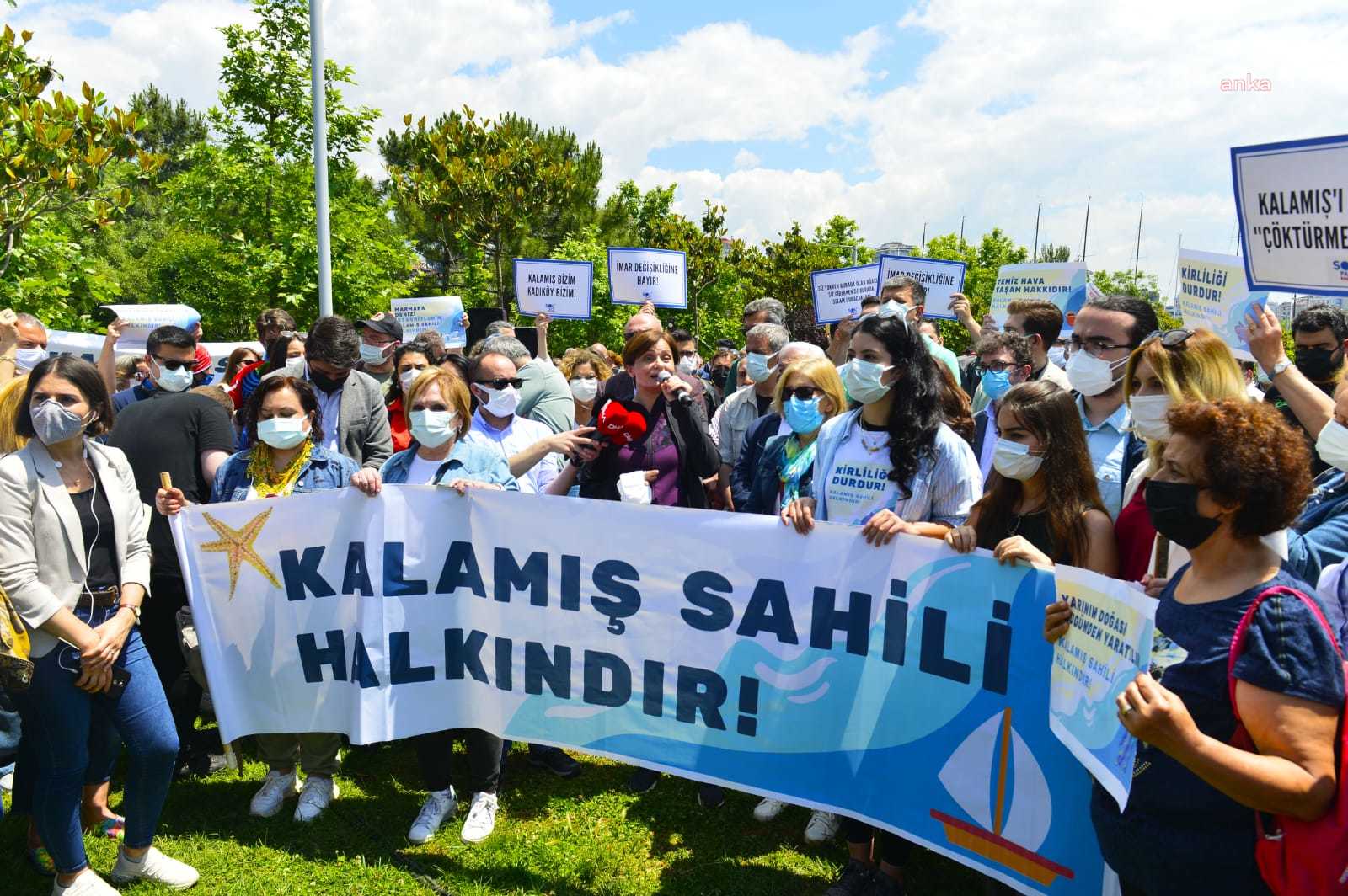 Kadıköy'de Kalamış Yat Limanı özelleştirmesine karşı eylem