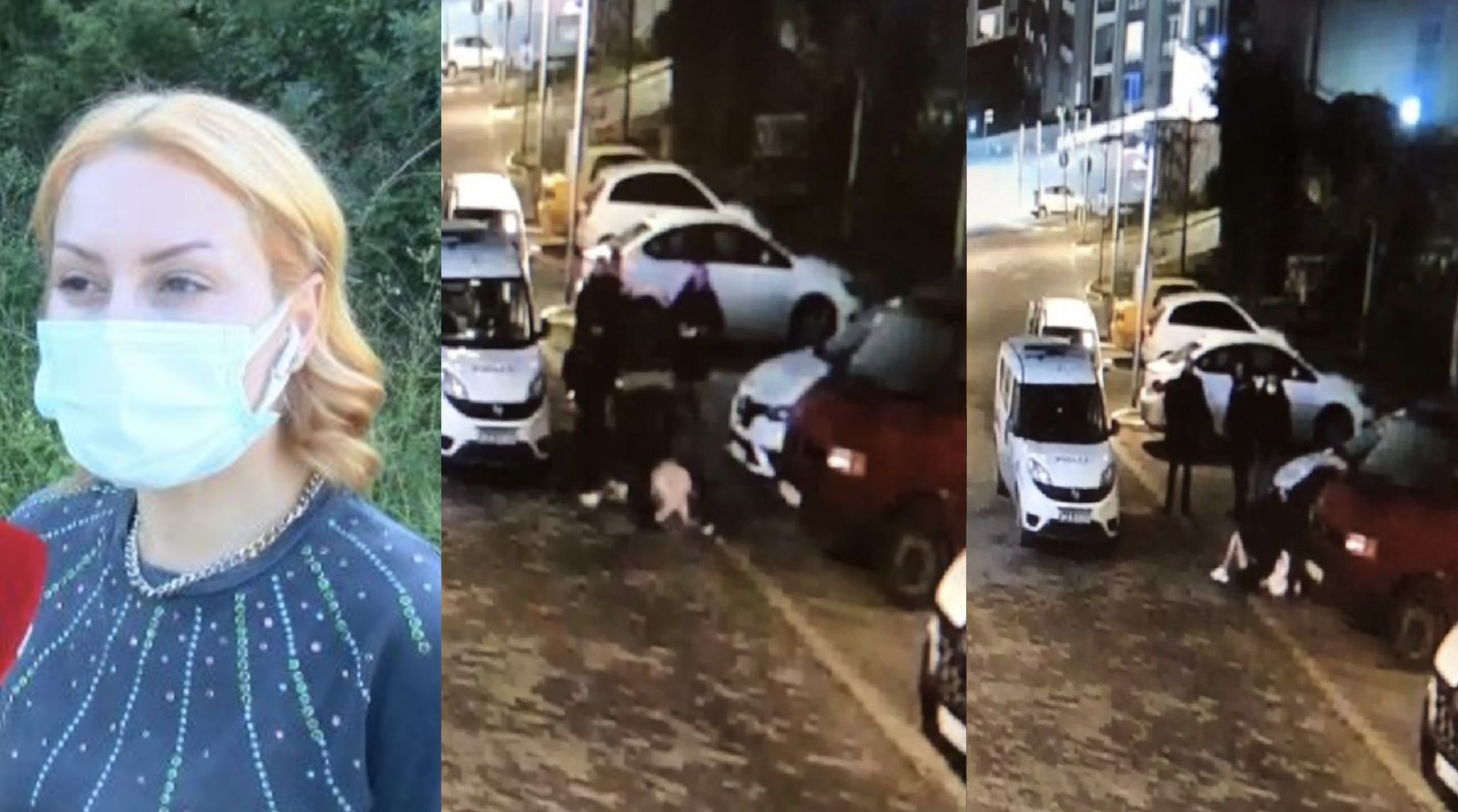 Polisin dövdüğü kadına emniyet müdüründen çiçek