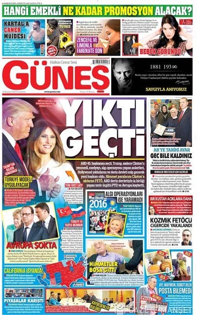 Yandaş gazetecinin Atatürkçülük provası