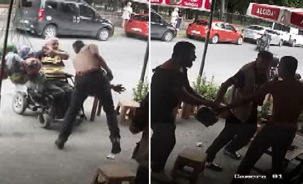 Engellileri döven saldırgan tutuklandı