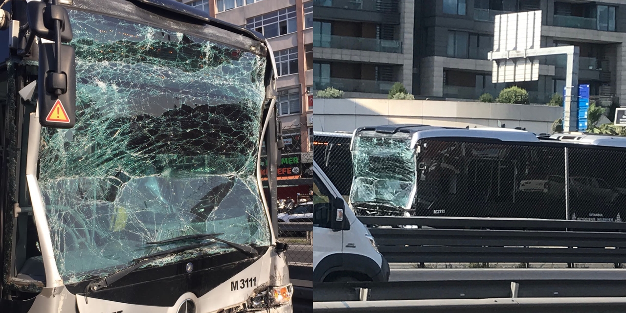 Küçükçekmece'de metrobüs kazası: 25 yaralı