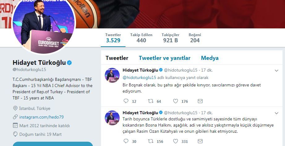 Hidayet Türkoğlu'ndan Rasim Ozan Kütahyalı'ya: Aşağılık, adi...