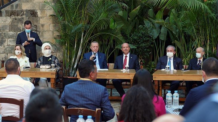 Cumhurbaşkanı Erdoğan KKTC'de gençlerle buluştu