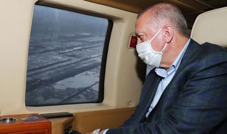 Erdoğan’ın helikopteri hava muhalefeti nedeniyle zorunlu iniş yaptı