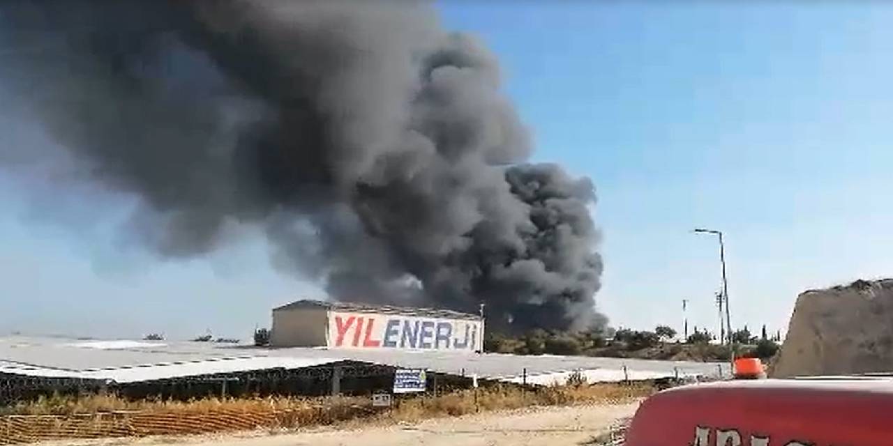 Tarsus'ta çivi fabrikasında yangın