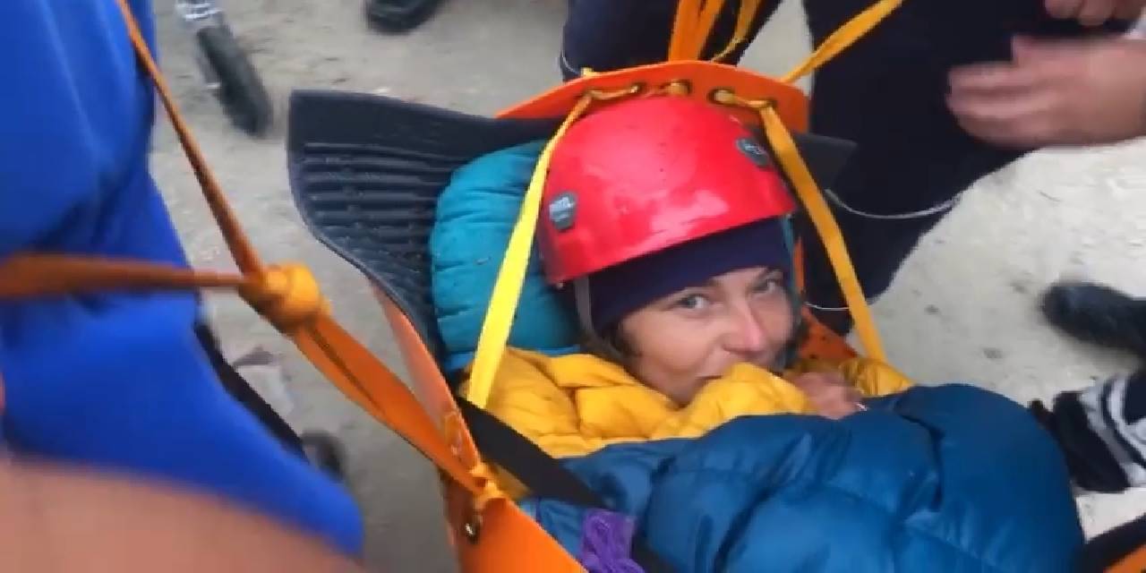 Rize'nin Kaçkar dağlarında düşen 2 Ukraynalı dağcı böyle kurtarıldı