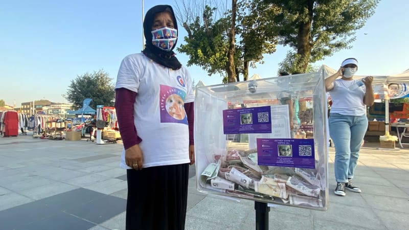 SMA hastası çocuk için kurulan stanttaki bağış kutusu çalındı