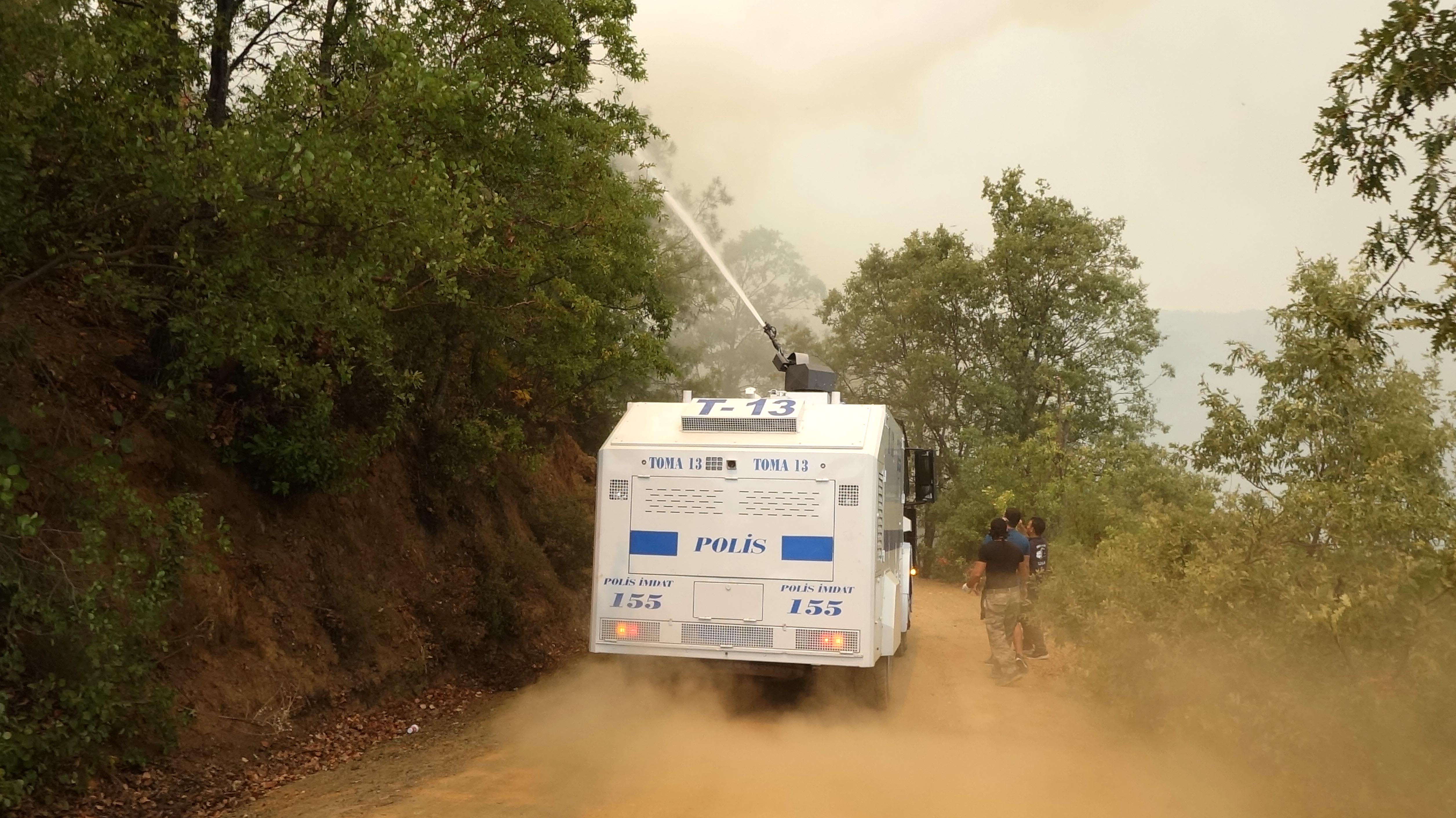 Orman yangınlarında TOMA kullanımı başladı